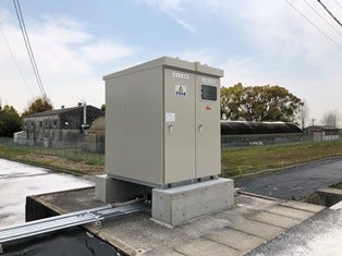 豚舎電気設備工事 の施工写真 2枚目