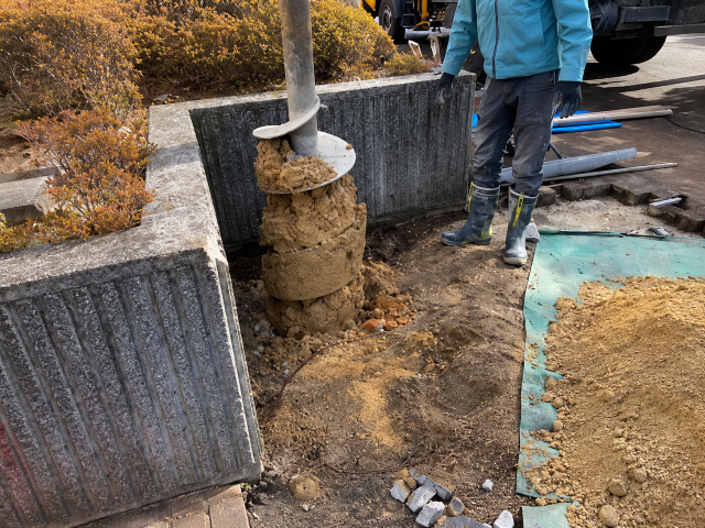 日進市民会館/電気設備(高圧線引込・変圧器)更新工事 の施工写真
