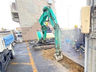 尾張旭市役所高圧ケーブル修繕 の施工写真