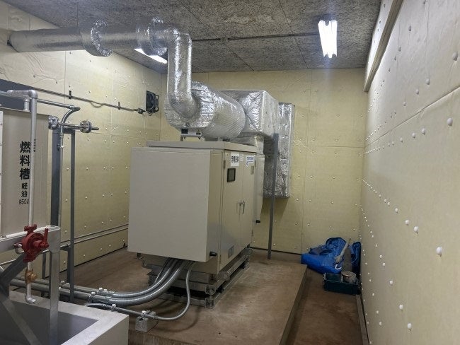 知多保健所非常用発電機72時間化改修工事 の施工写真
