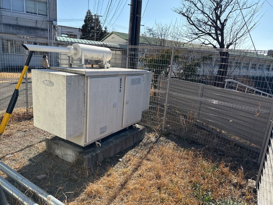 名古屋聾学校 非常用自家発電設備更新工事 の施工写真